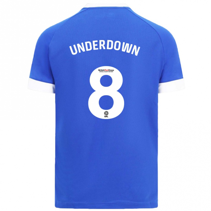 Niño Fútbol Camiseta Kanisha Underdown #8 Azul Cielo 1ª Equipación 2024/25