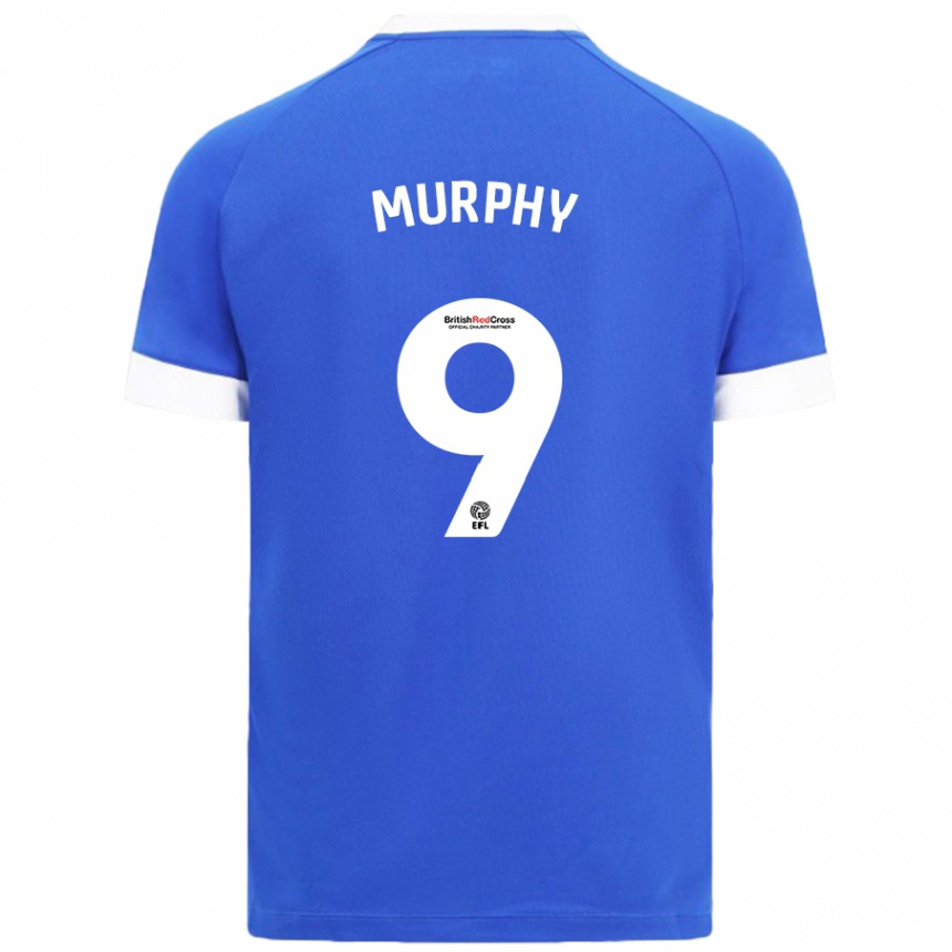 Niño Fútbol Camiseta Alana Murphy #9 Azul Cielo 1ª Equipación 2024/25