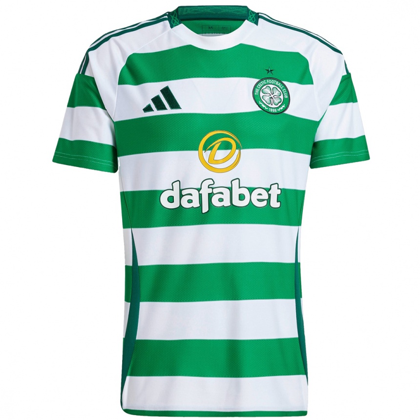 Niño Fútbol Camiseta Alistair Johnston #2 Verde Blanco 1ª Equipación 2024/25