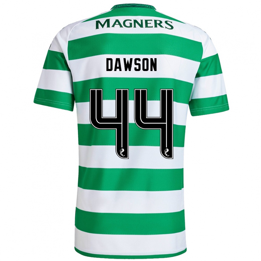 Niño Fútbol Camiseta Joey Dawson #44 Verde Blanco 1ª Equipación 2024/25