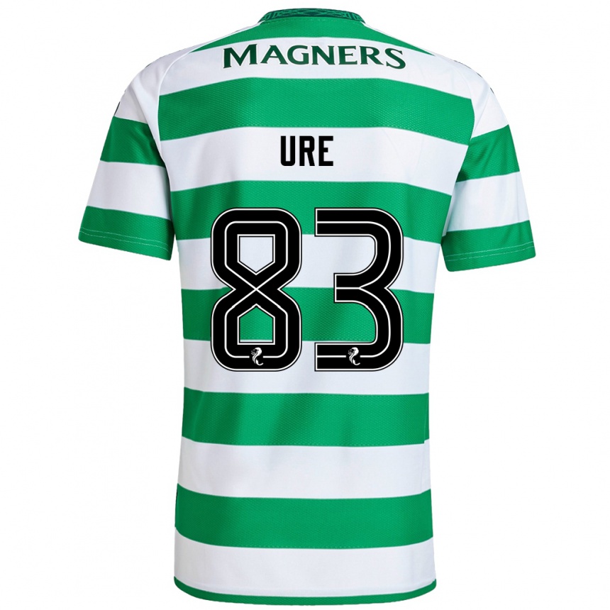 Niño Fútbol Camiseta Kyle Ure #83 Verde Blanco 1ª Equipación 2024/25