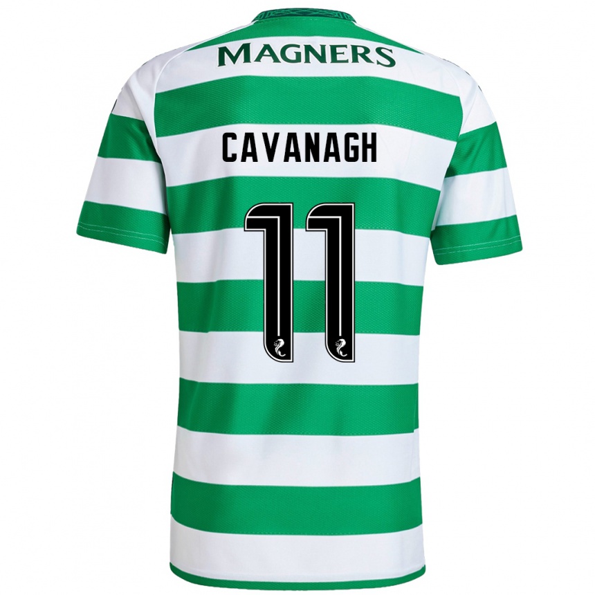 Niño Fútbol Camiseta Colette Cavanagh #11 Verde Blanco 1ª Equipación 2024/25