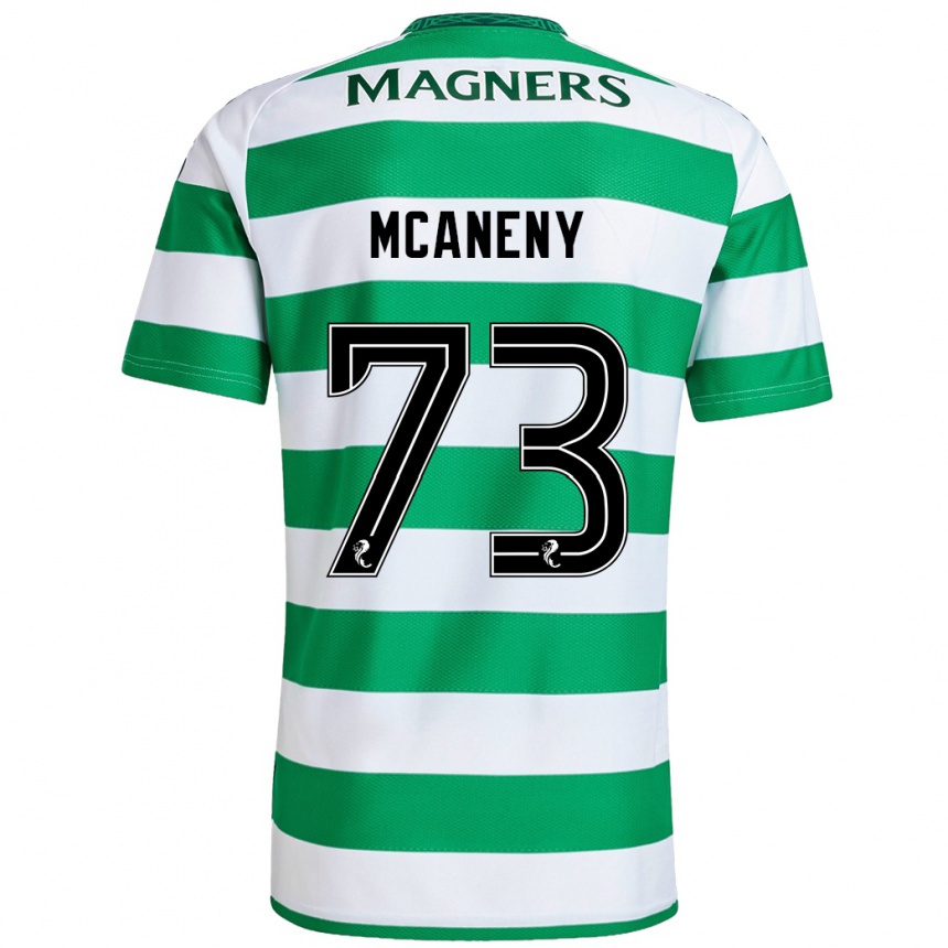 Niño Fútbol Camiseta Maria Mcaneny #73 Verde Blanco 1ª Equipación 2024/25