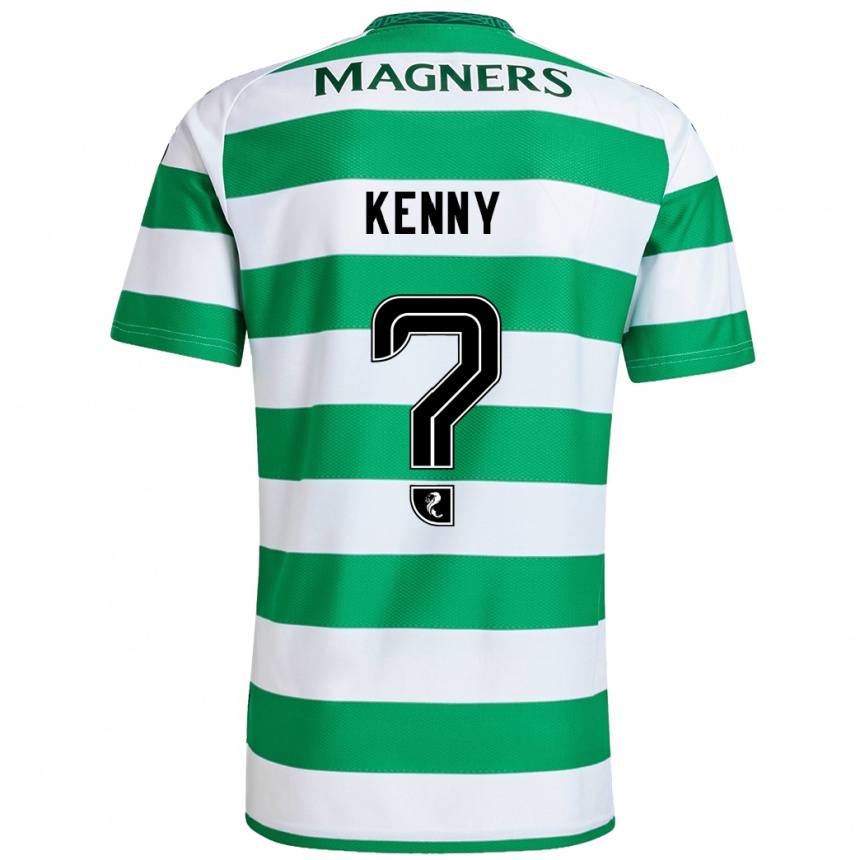 Niño Fútbol Camiseta Johnny Kenny #0 Verde Blanco 1ª Equipación 2024/25