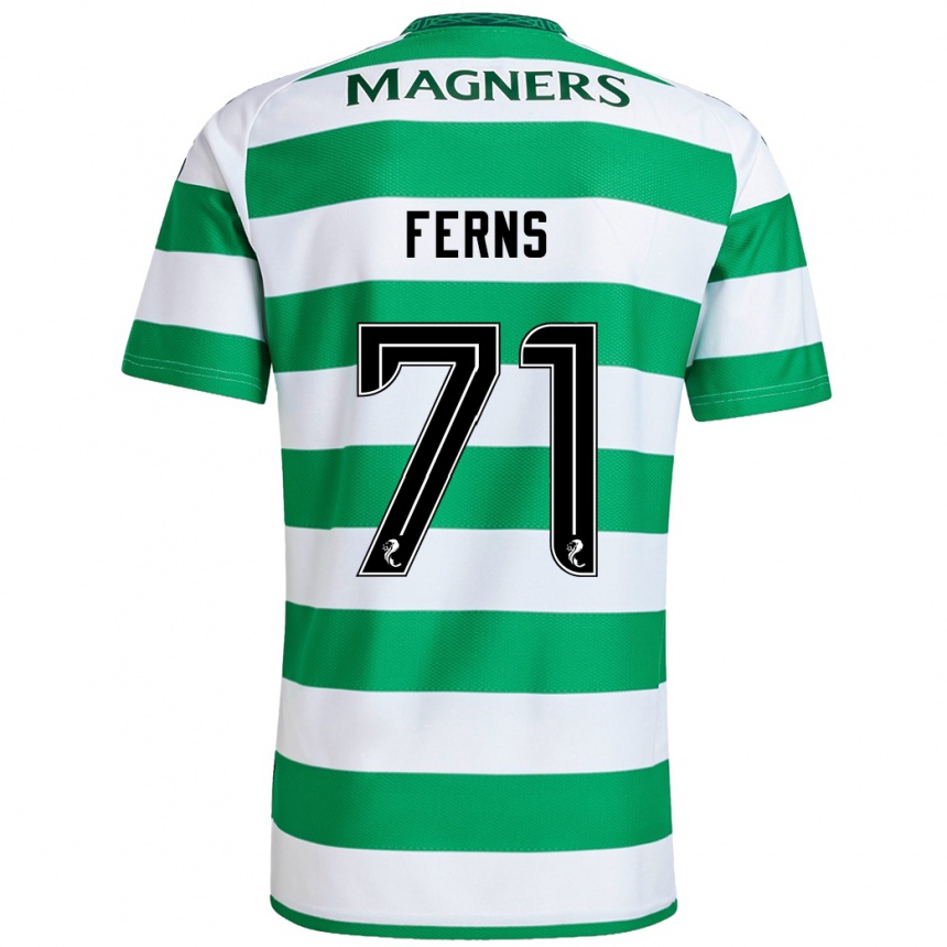 Niño Fútbol Camiseta Abbie Ferns #71 Verde Blanco 1ª Equipación 2024/25