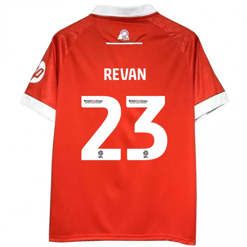 Niño Fútbol Camiseta Sebastian Revan #23 Rojo Blanco 1ª Equipación 2024/25