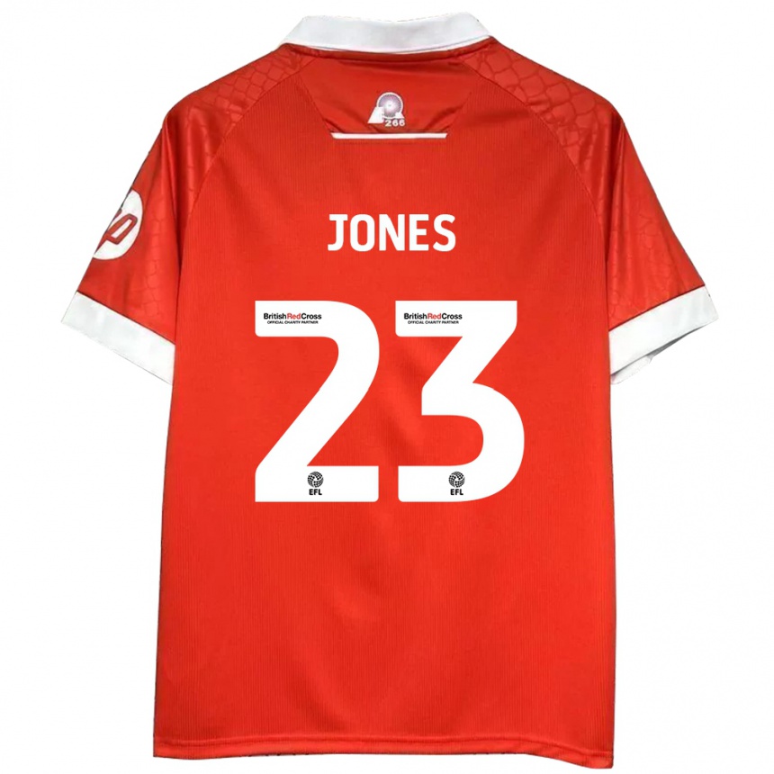 Niño Fútbol Camiseta Ruby Jones #23 Rojo Blanco 1ª Equipación 2024/25