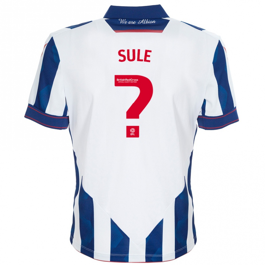 Niño Fútbol Camiseta Eseosa Sule #0 Blanco Azul Oscuro 1ª Equipación 2024/25