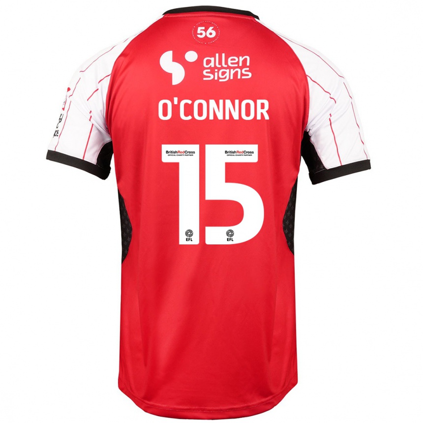 Niño Fútbol Camiseta Paudie O'connor #15 Blanco 1ª Equipación 2024/25