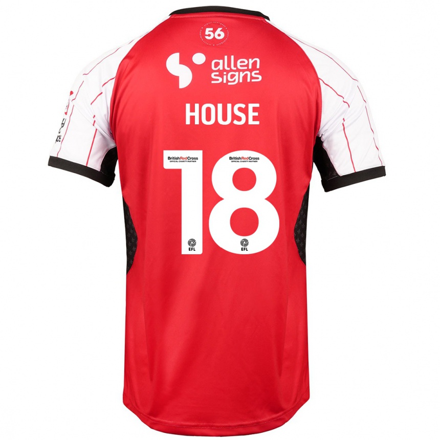 Niño Fútbol Camiseta Ben House #18 Blanco 1ª Equipación 2024/25