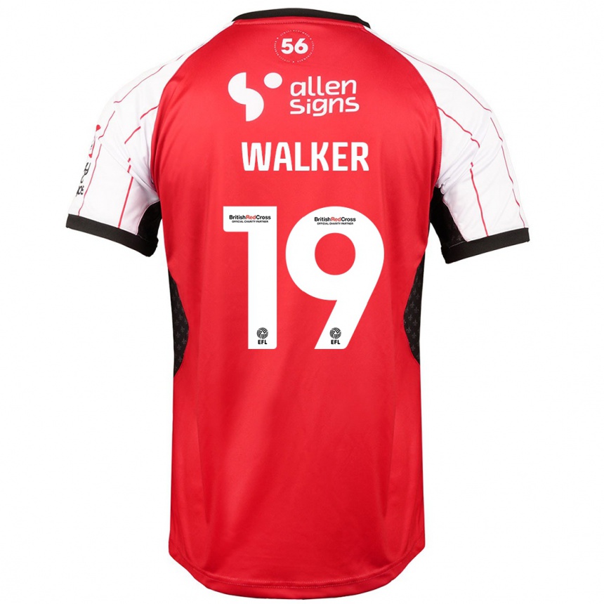 Niño Fútbol Camiseta Tyler Walker #19 Blanco 1ª Equipación 2024/25