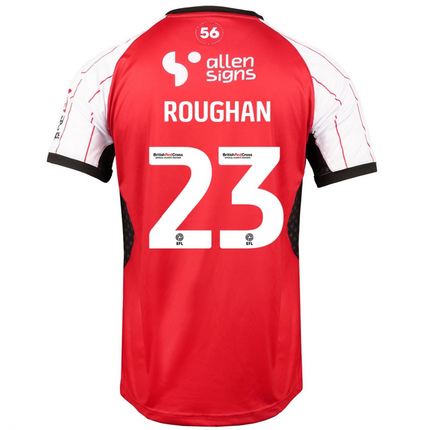 Niño Fútbol Camiseta Sean Roughan #23 Blanco 1ª Equipación 2024/25