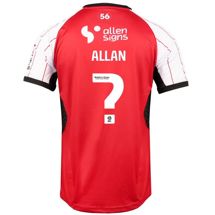 Niño Fútbol Camiseta Isaac Allan #0 Blanco 1ª Equipación 2024/25