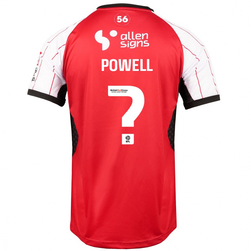 Niño Fútbol Camiseta Darryl Powell #0 Blanco 1ª Equipación 2024/25