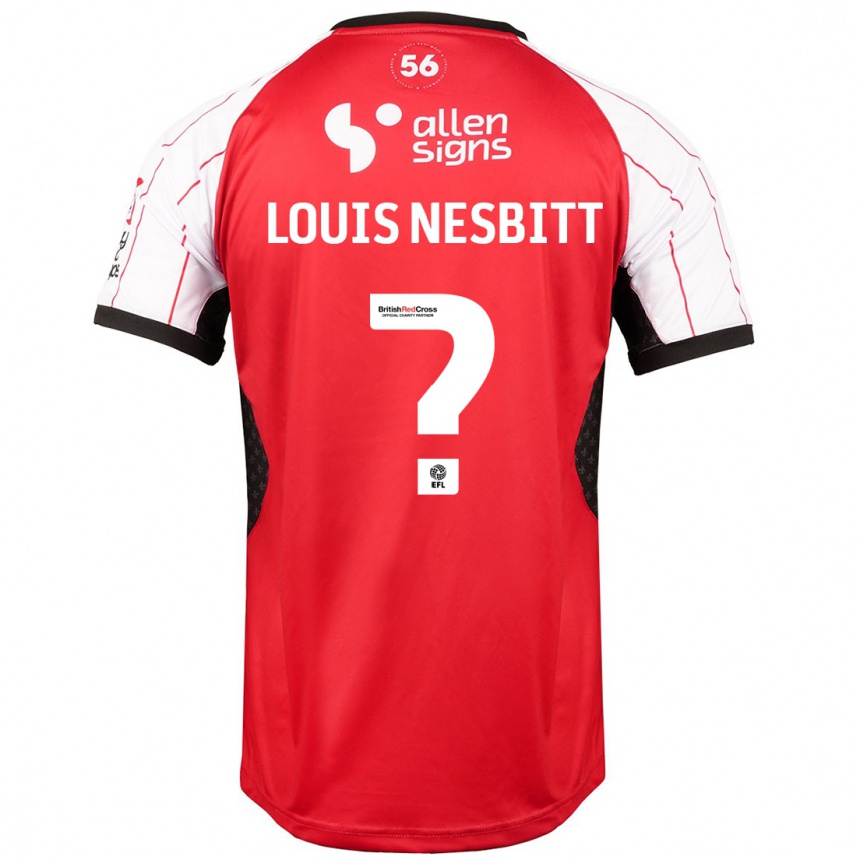 Niño Fútbol Camiseta Louis Nesbitt #0 Blanco 1ª Equipación 2024/25