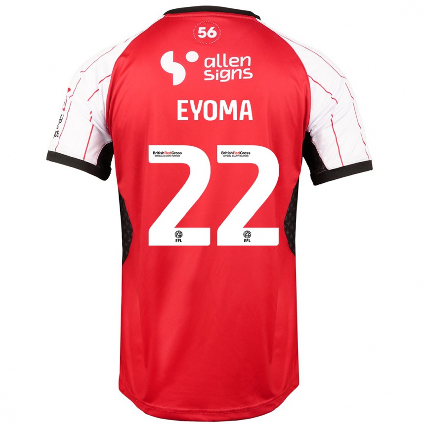 Niño Fútbol Camiseta Timothy Eyoma #22 Blanco 1ª Equipación 2024/25