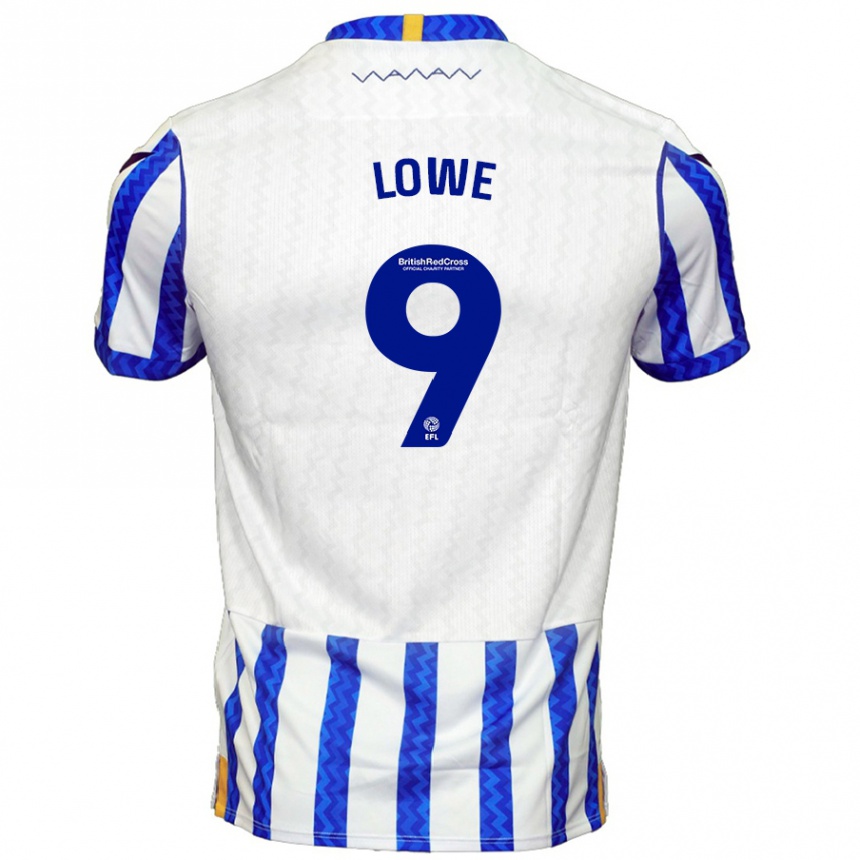 Niño Fútbol Camiseta Jamal Lowe #9 Azul Blanco 1ª Equipación 2024/25