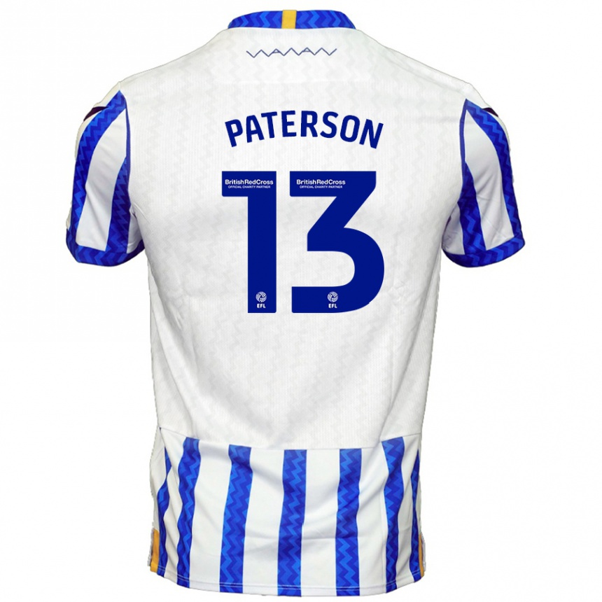 Niño Fútbol Camiseta Callum Paterson #13 Azul Blanco 1ª Equipación 2024/25