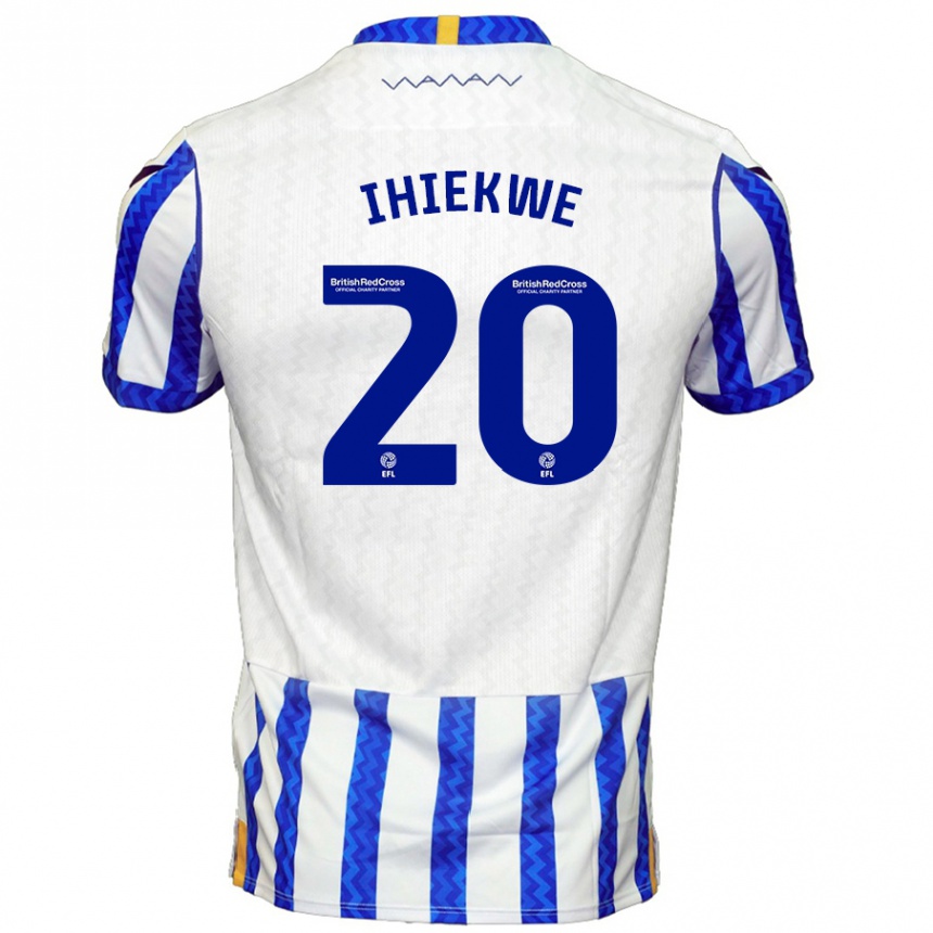 Niño Fútbol Camiseta Michael Ihiekwe #20 Azul Blanco 1ª Equipación 2024/25