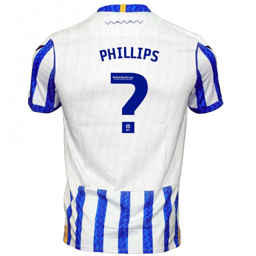 Niño Fútbol Camiseta Jack Phillips #0 Azul Blanco 1ª Equipación 2024/25