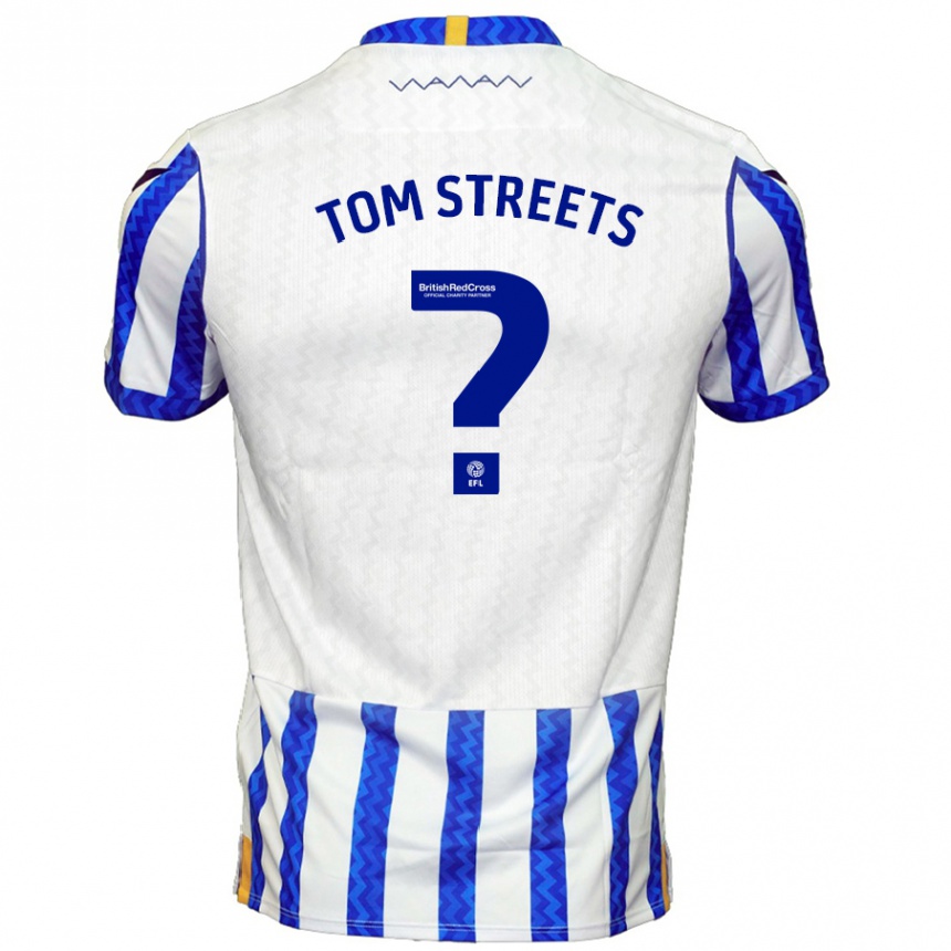 Niño Fútbol Camiseta Tom Streets #0 Azul Blanco 1ª Equipación 2024/25