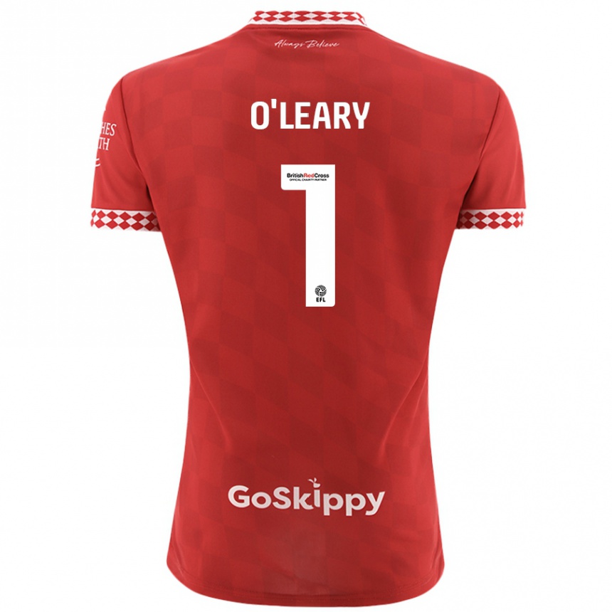 Niño Fútbol Camiseta Max O'leary #1 Rojo 1ª Equipación 2024/25