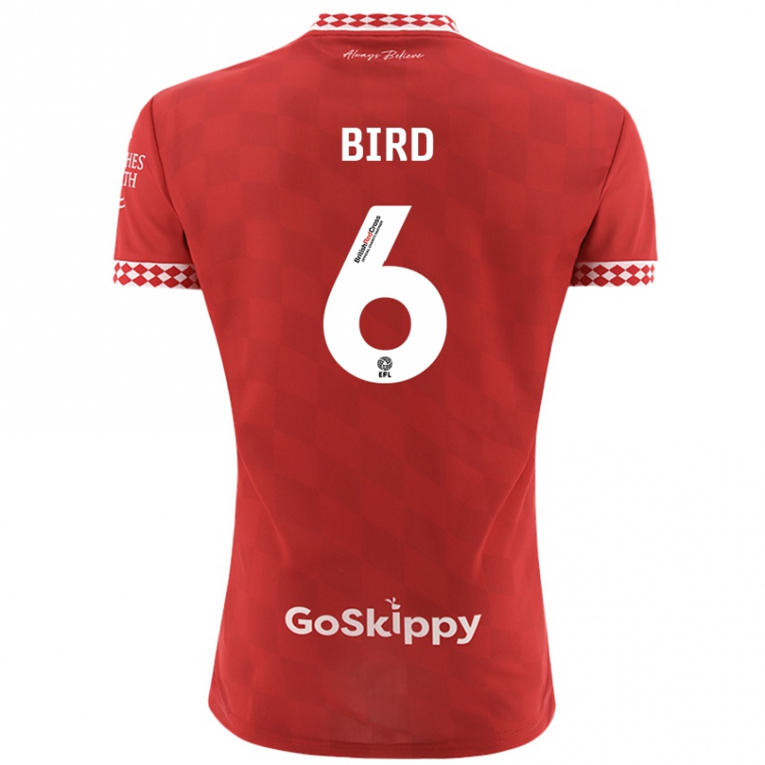 Niño Fútbol Camiseta Max Bird #6 Rojo 1ª Equipación 2024/25