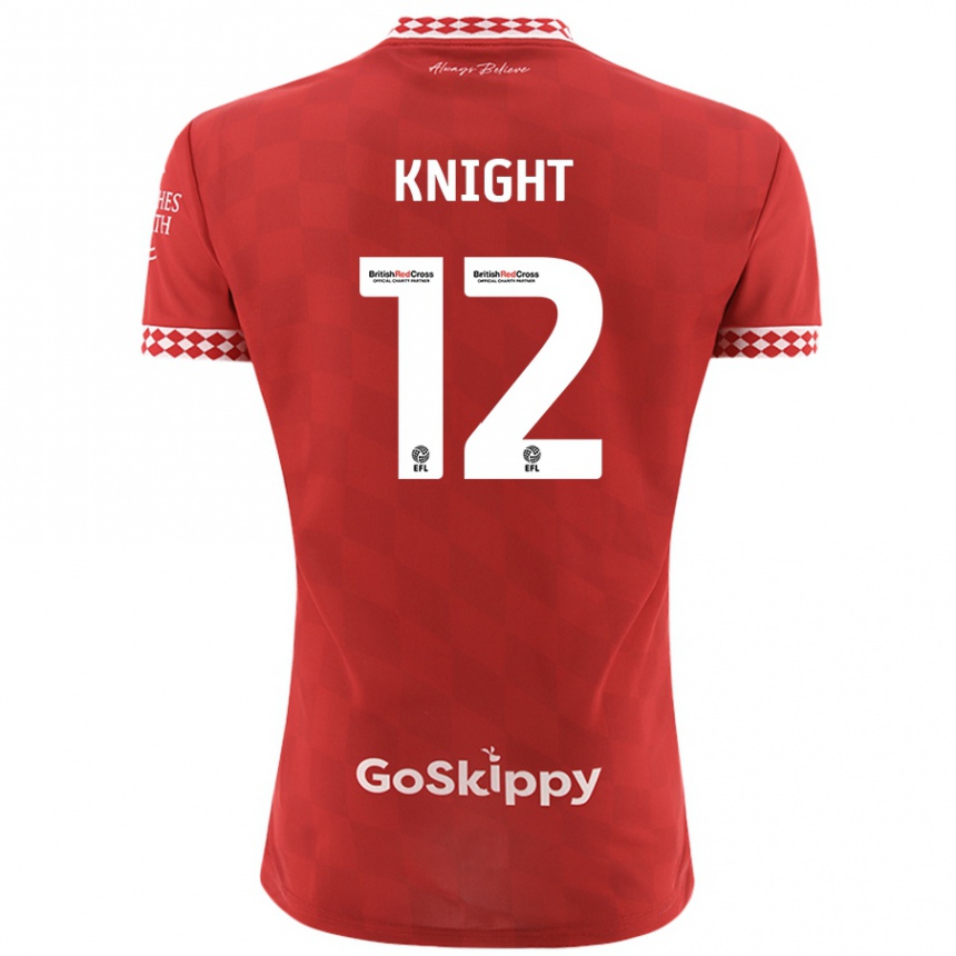 Niño Fútbol Camiseta Jason Knight #12 Rojo 1ª Equipación 2024/25