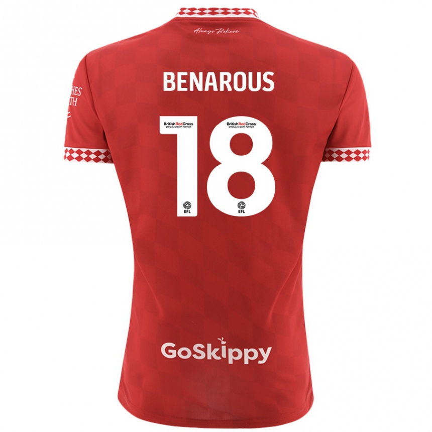 Niño Fútbol Camiseta Ayman Benarous #18 Rojo 1ª Equipación 2024/25