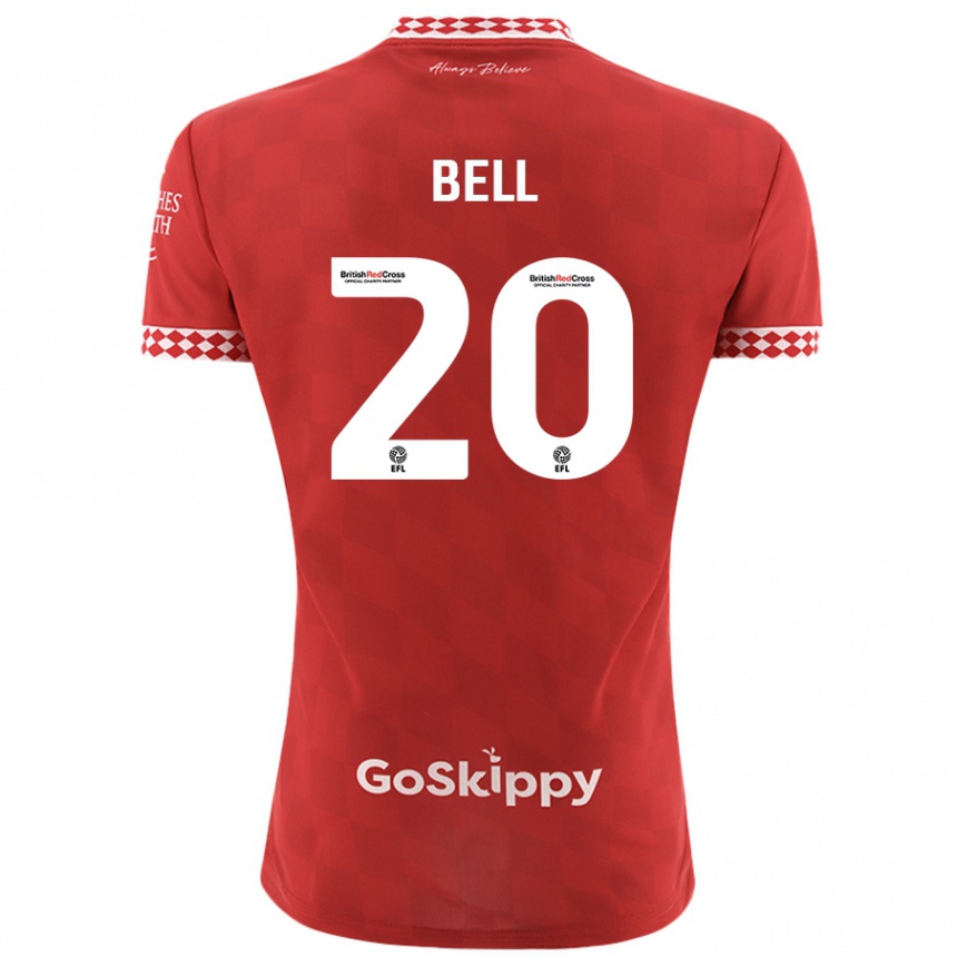 Niño Fútbol Camiseta Sam Bell #20 Rojo 1ª Equipación 2024/25