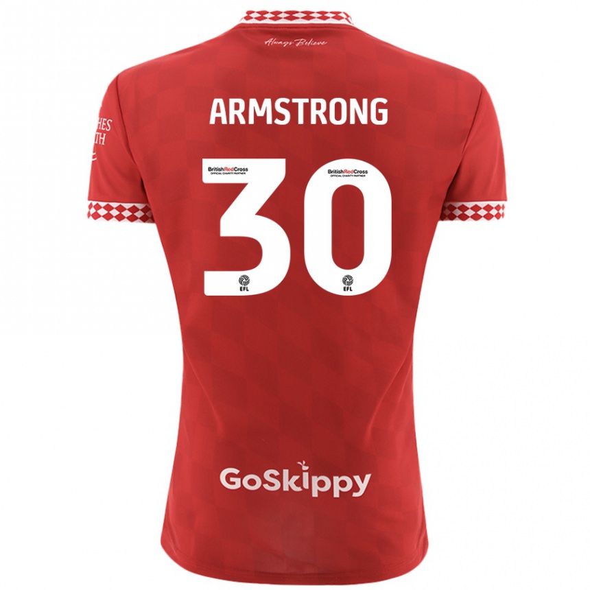 Niño Fútbol Camiseta Sinclair Armstrong #30 Rojo 1ª Equipación 2024/25