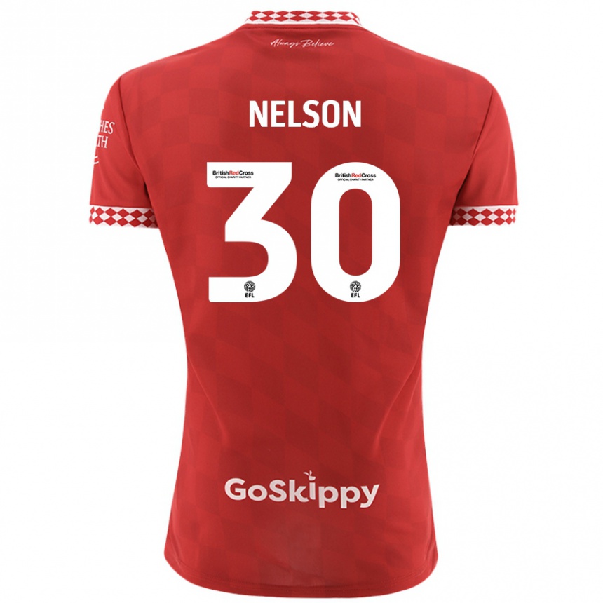 Niño Fútbol Camiseta Raekwon Nelson #30 Rojo 1ª Equipación 2024/25