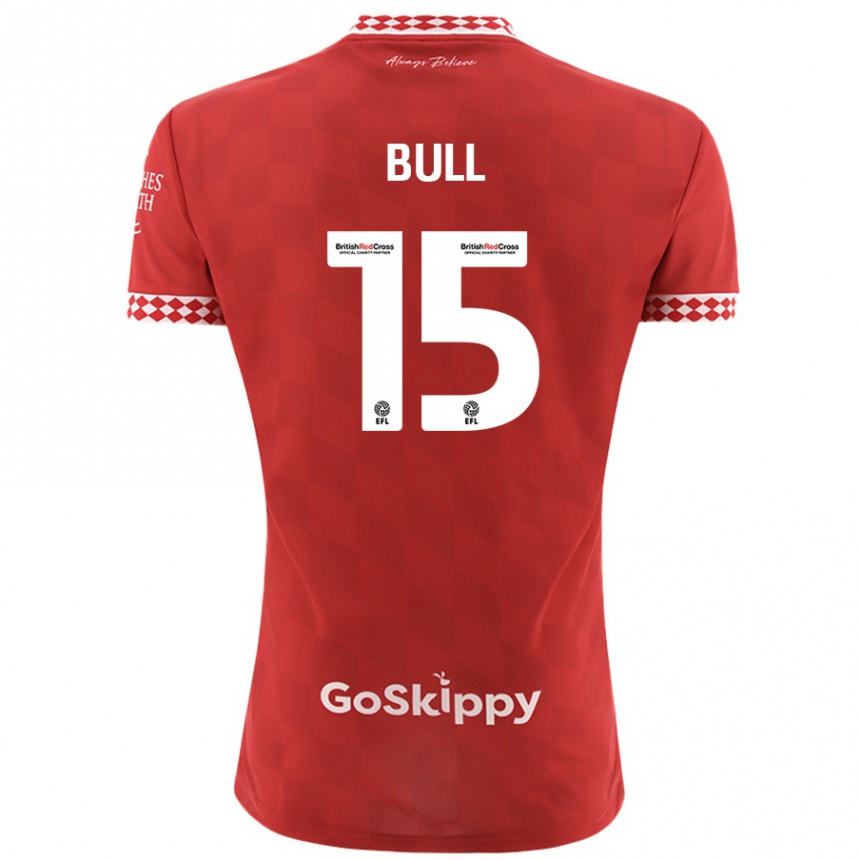 Niño Fútbol Camiseta Jasmine Bull #15 Rojo 1ª Equipación 2024/25