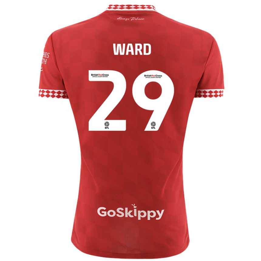 Niño Fútbol Camiseta Mari Ward #29 Rojo 1ª Equipación 2024/25