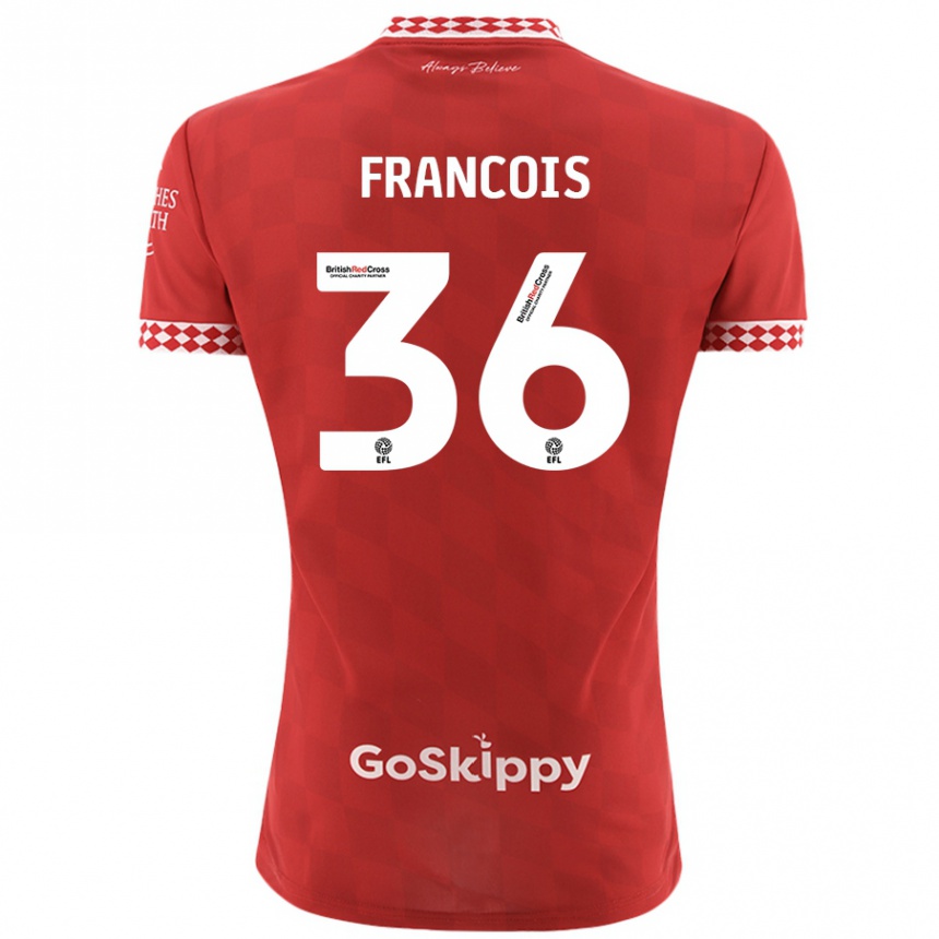 Niño Fútbol Camiseta Marlee Francois #36 Rojo 1ª Equipación 2024/25