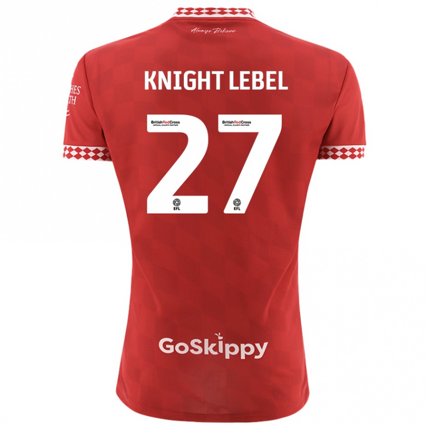 Niño Fútbol Camiseta Jamie Knight-Lebel #27 Rojo 1ª Equipación 2024/25