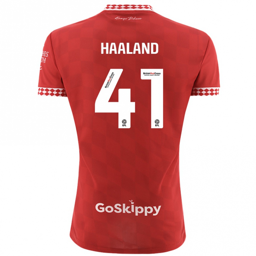 Niño Fútbol Camiseta Benedicte Haaland #41 Rojo 1ª Equipación 2024/25