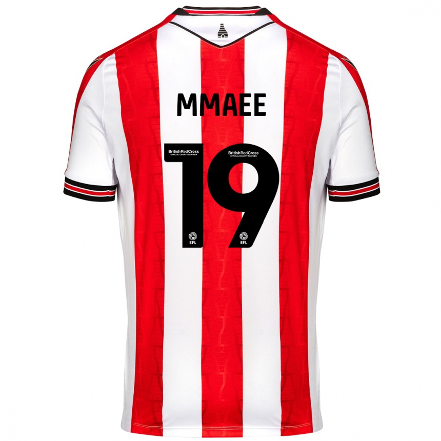 Niño Fútbol Camiseta Ryan Mmaee #19 Rojo Blanco 1ª Equipación 2024/25