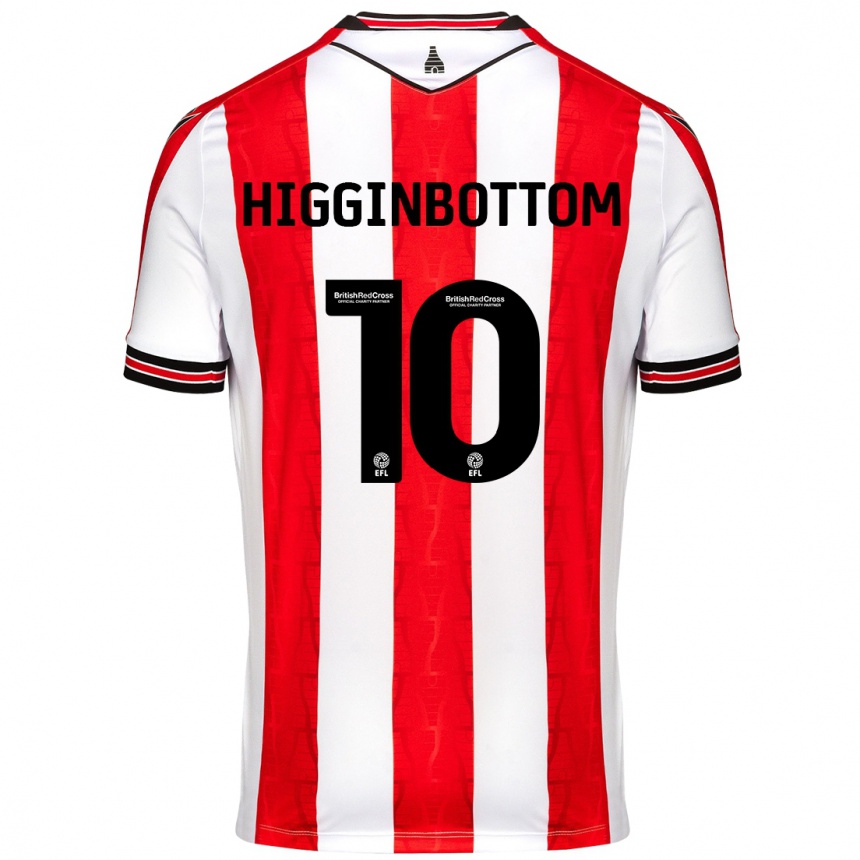 Niño Fútbol Camiseta Alice Higginbottom #10 Rojo Blanco 1ª Equipación 2024/25