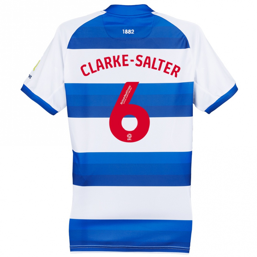 Niño Fútbol Camiseta Jake Clarke-Salter #6 Blanco Azul 1ª Equipación 2024/25