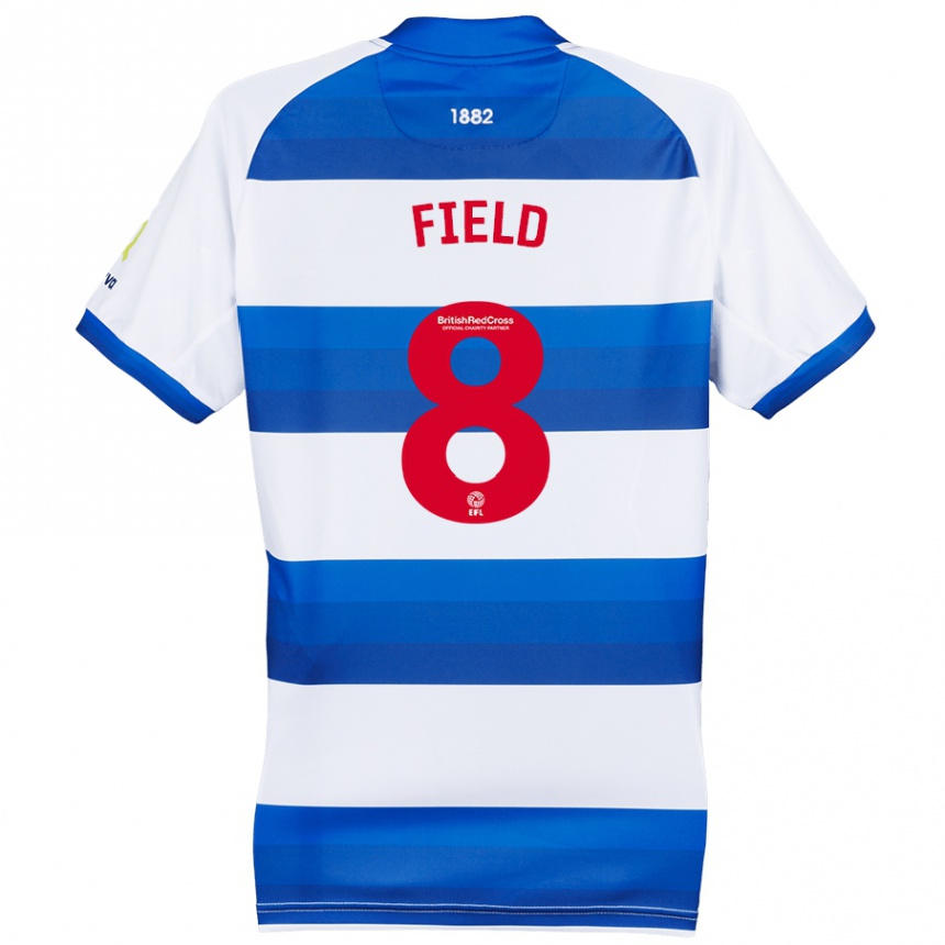 Niño Fútbol Camiseta Sam Field #8 Blanco Azul 1ª Equipación 2024/25