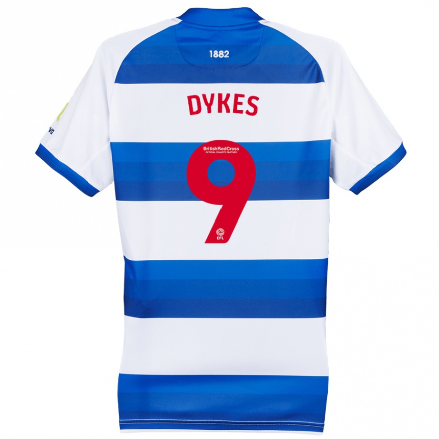 Niño Fútbol Camiseta Lyndon Dykes #9 Blanco Azul 1ª Equipación 2024/25