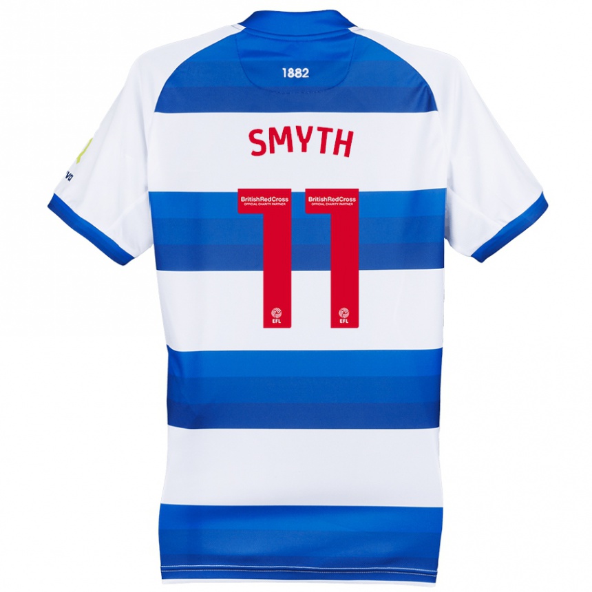 Niño Fútbol Camiseta Paul Smyth #11 Blanco Azul 1ª Equipación 2024/25