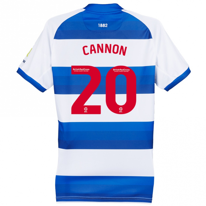 Niño Fútbol Camiseta Reggie Cannon #20 Blanco Azul 1ª Equipación 2024/25