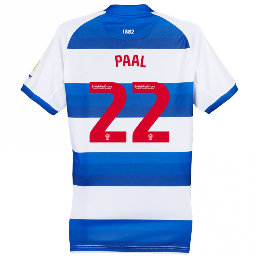 Niño Fútbol Camiseta Kenneth Paal #22 Blanco Azul 1ª Equipación 2024/25