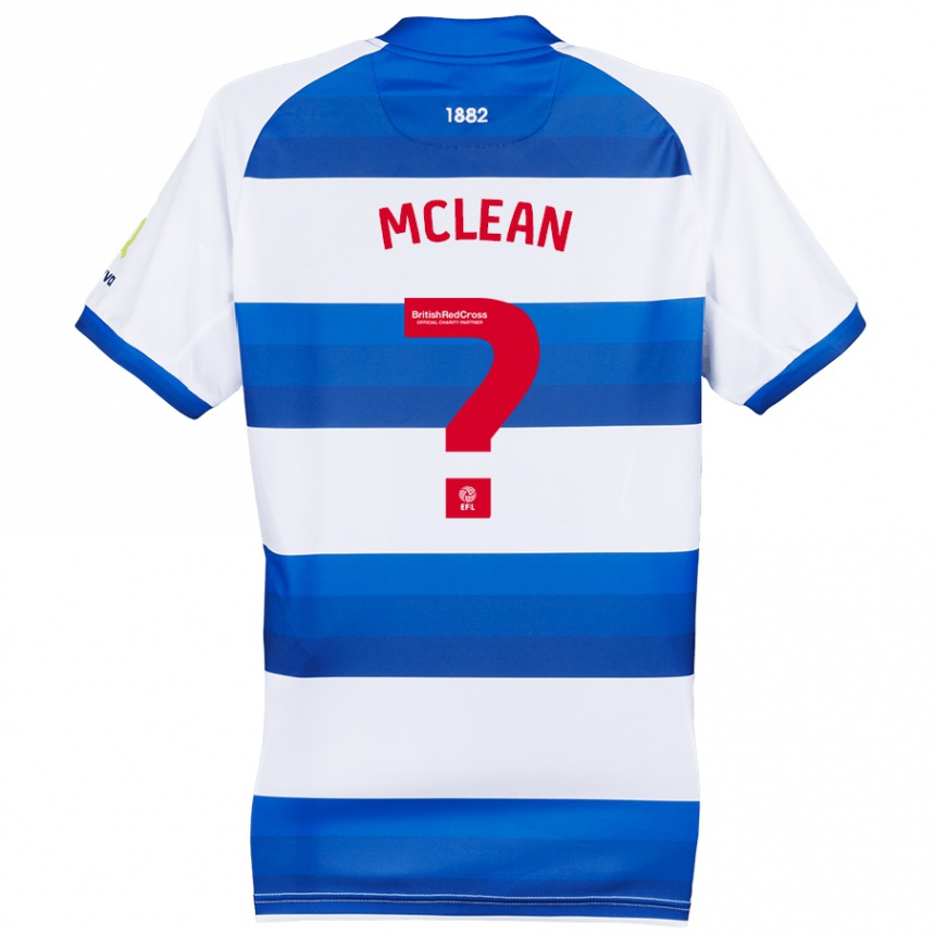 Niño Fútbol Camiseta Mason Mclean #0 Blanco Azul 1ª Equipación 2024/25