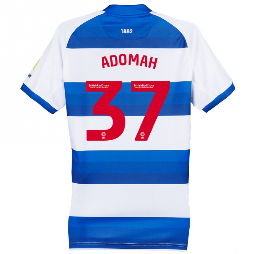 Niño Fútbol Camiseta Albert Adomah #37 Blanco Azul 1ª Equipación 2024/25