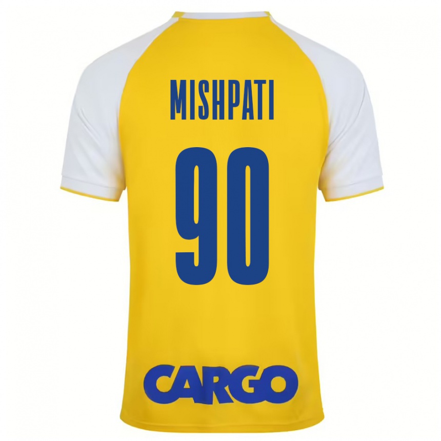 Niño Fútbol Camiseta Roi Mishpati #90 Amarillo Blanco 1ª Equipación 2024/25