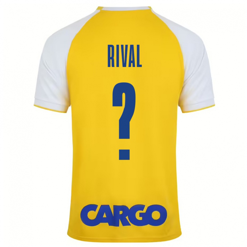 Niño Fútbol Camiseta Ran Rival #0 Amarillo Blanco 1ª Equipación 2024/25