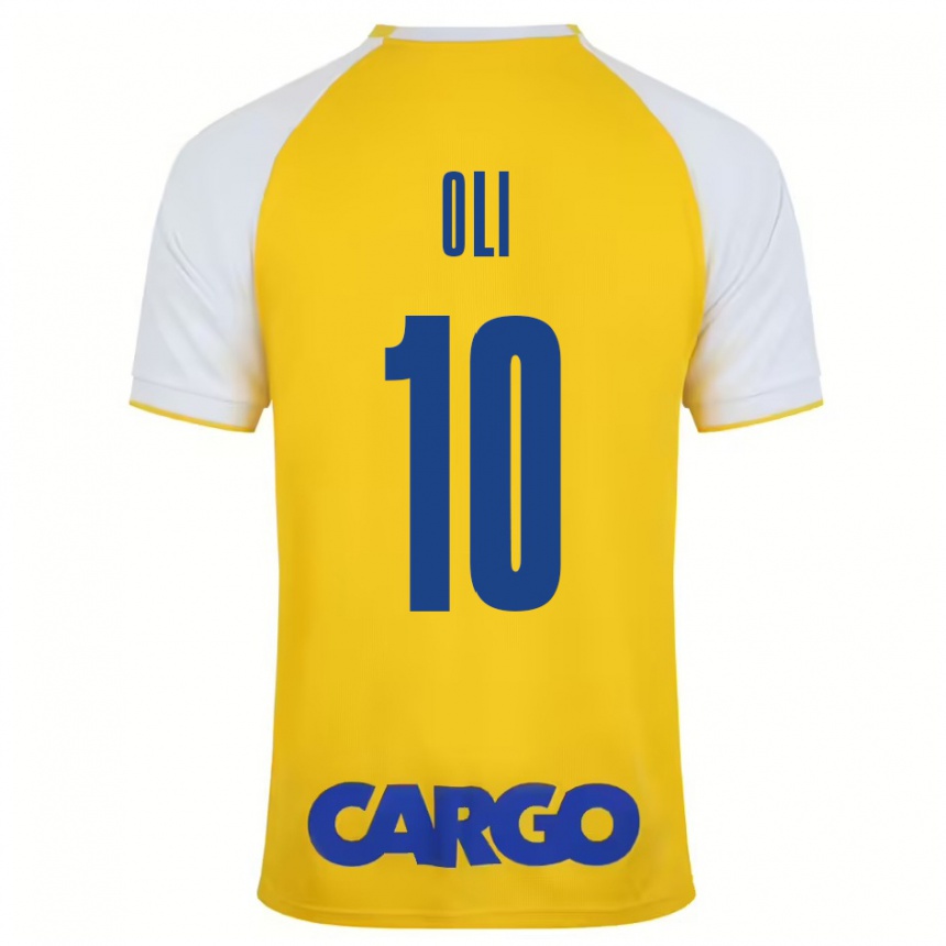 Niño Fútbol Camiseta Ido Oli #10 Amarillo Blanco 1ª Equipación 2024/25